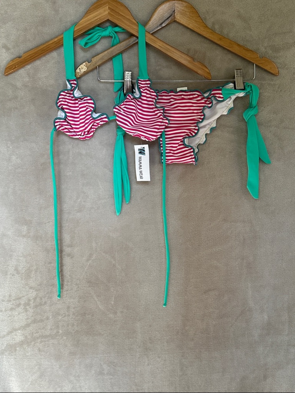 WW WOMEN’S SWIM TWO-PIECE STRIPED BIKINI